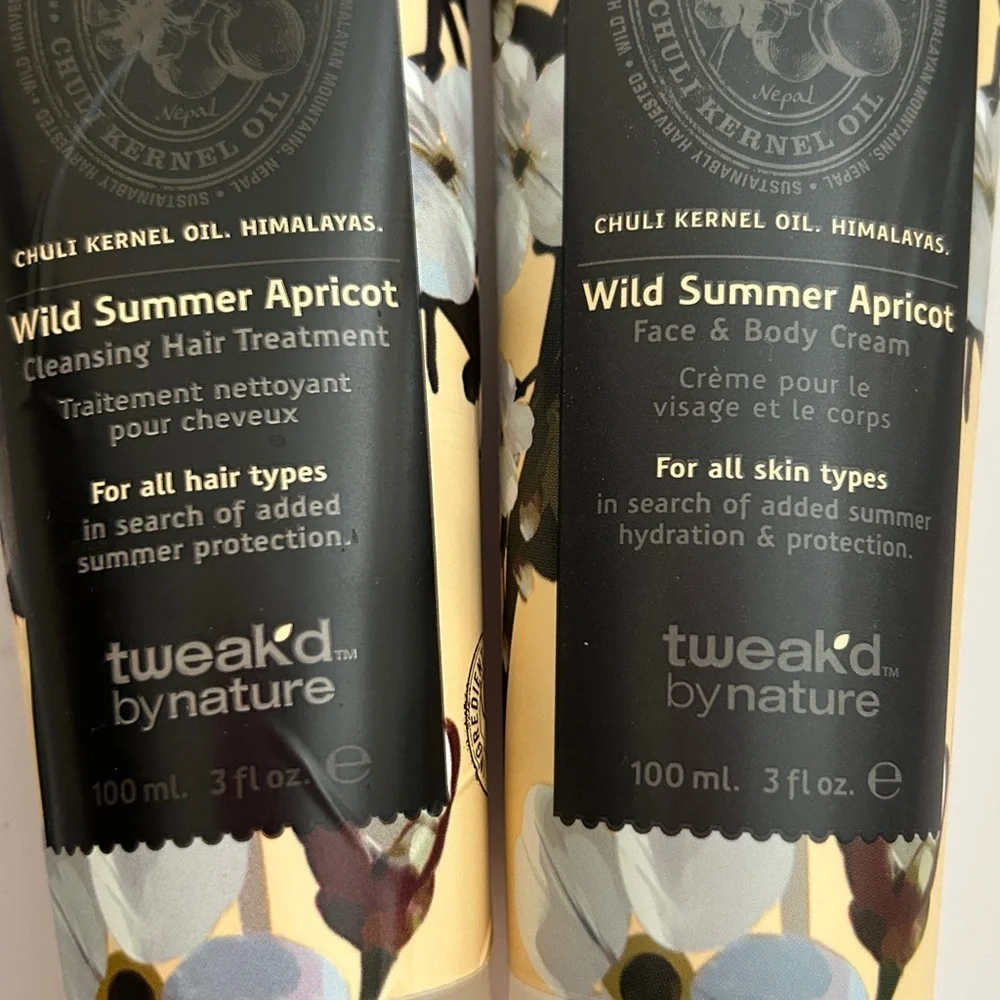 Tweakd Wild Summer Apricot Face & Body Cream DUO | 3 oz. each |SEALED